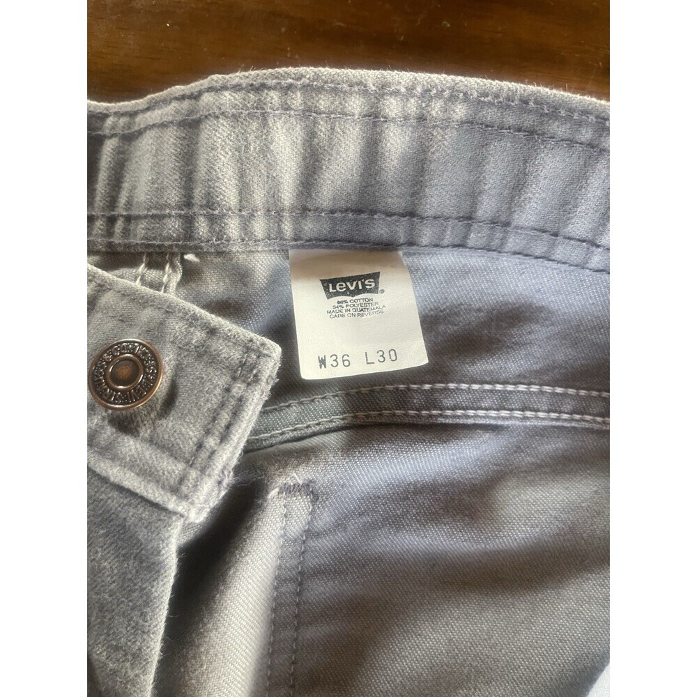 VTG Levi’s 43415-4556 Gray denim 36x30 Jeans With Brown Tab - Picture 7 of 7